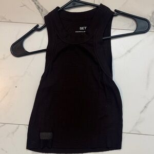 SET Active dark brown  Women's Tank Top